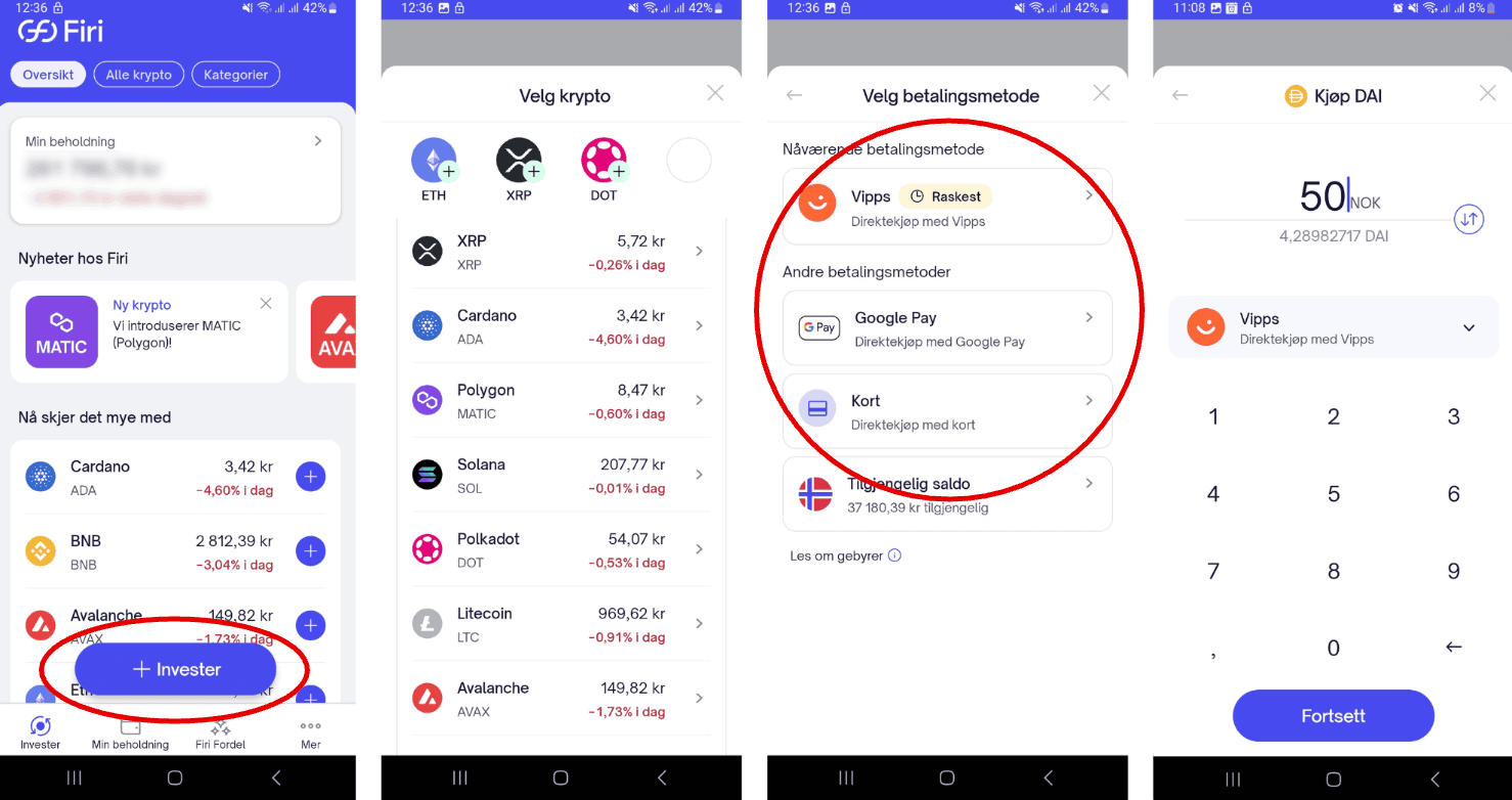 Hvordan kjøpe DAI på Firi