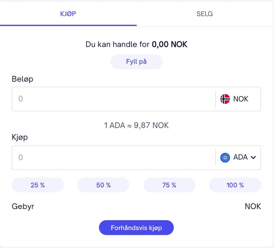 Hvordan kjøpe ADA hos Firi