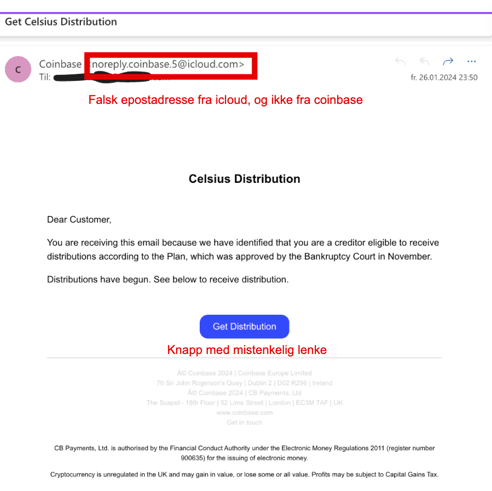 phishing email