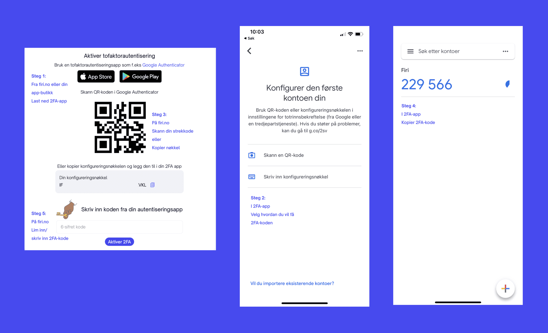 hvordan sette opp 2fa hos Firi
