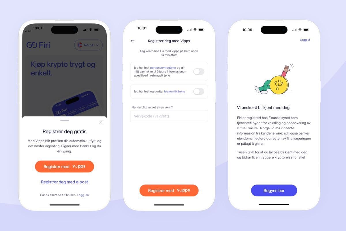 lage konto hos firi med Vipps