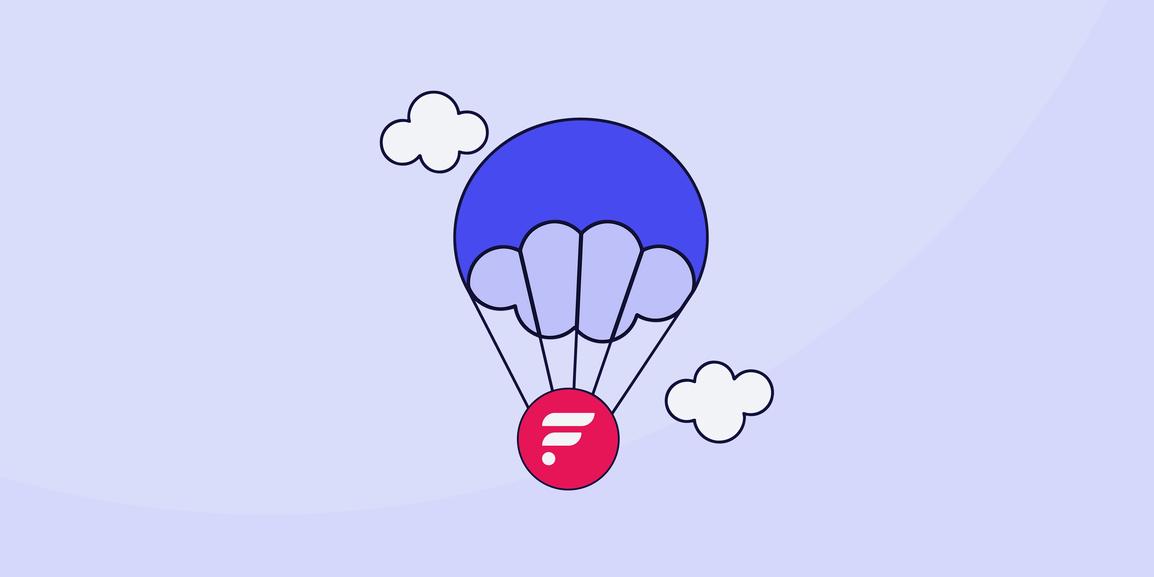 Flare FLR-token i fallskjerm - airdrop